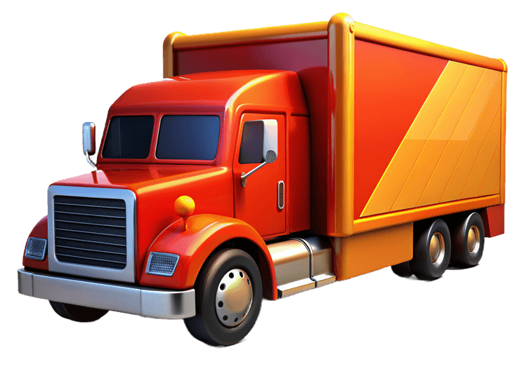 Freight truck illustration powered by Kayaan AI